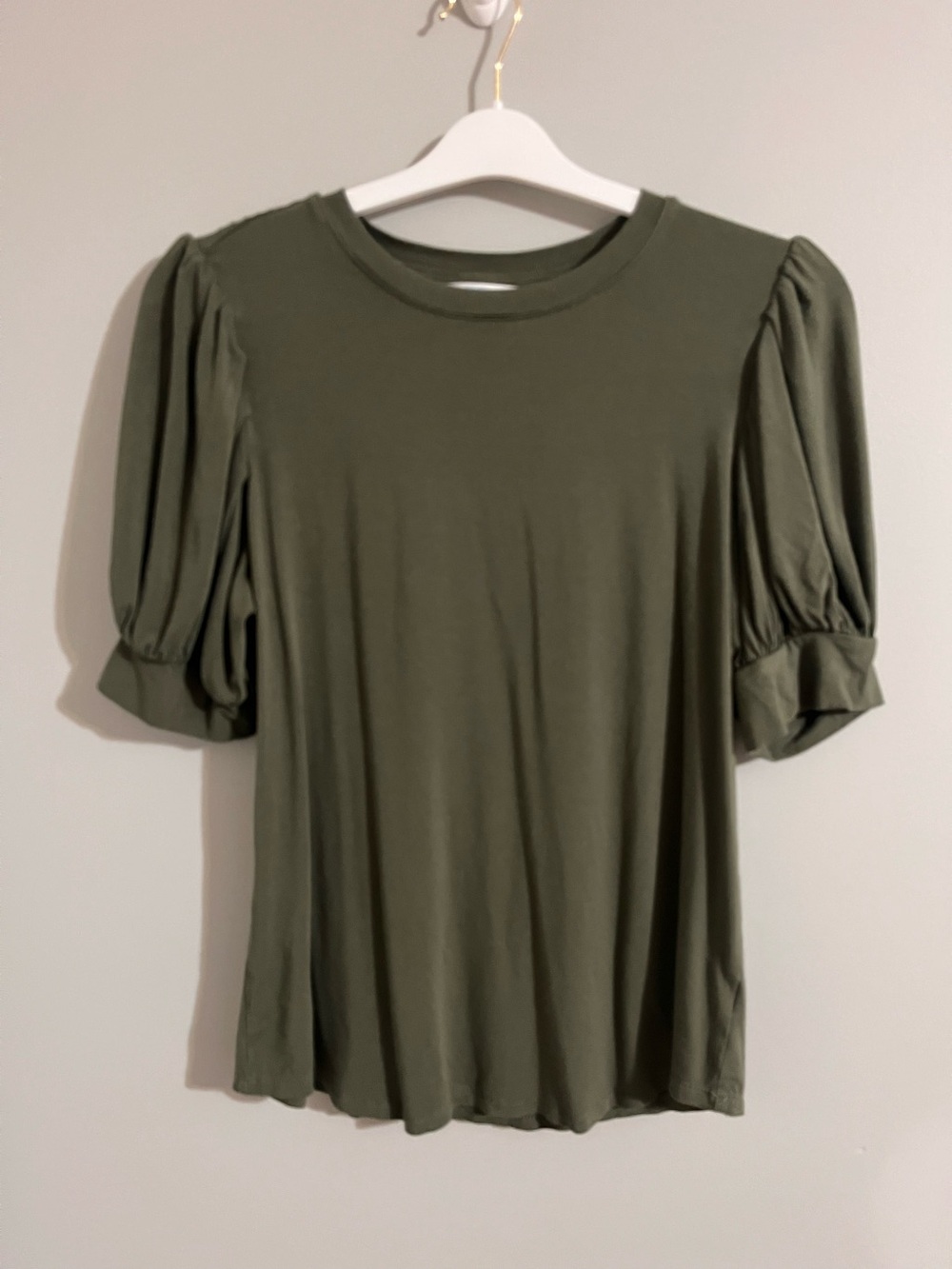 Time and Tru Women's Bubble Sleeve Top